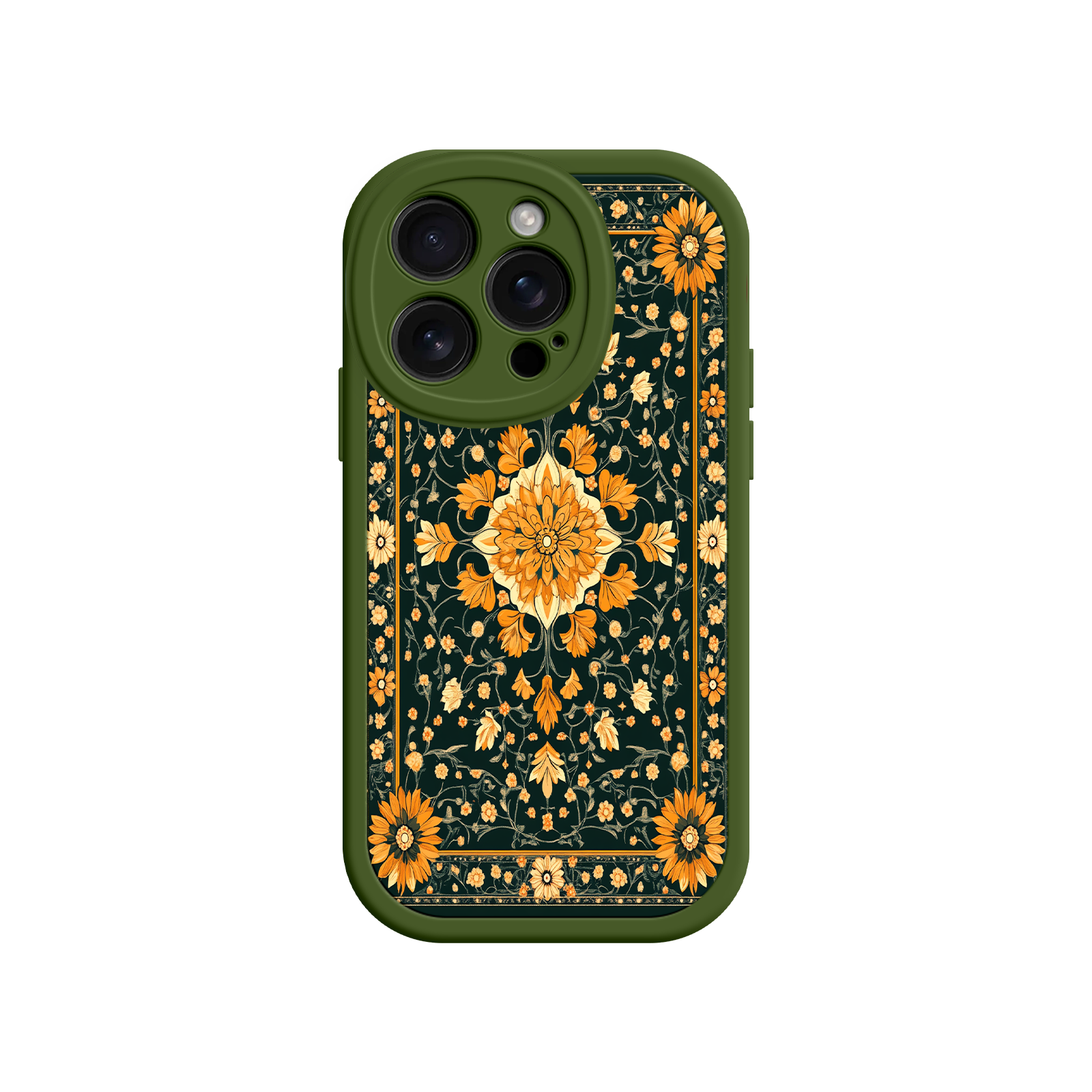 Ornate Floral iPhone 17 Case – Baroque Vintage Pattern Protective Cover for iPhone 16 Pro / Max