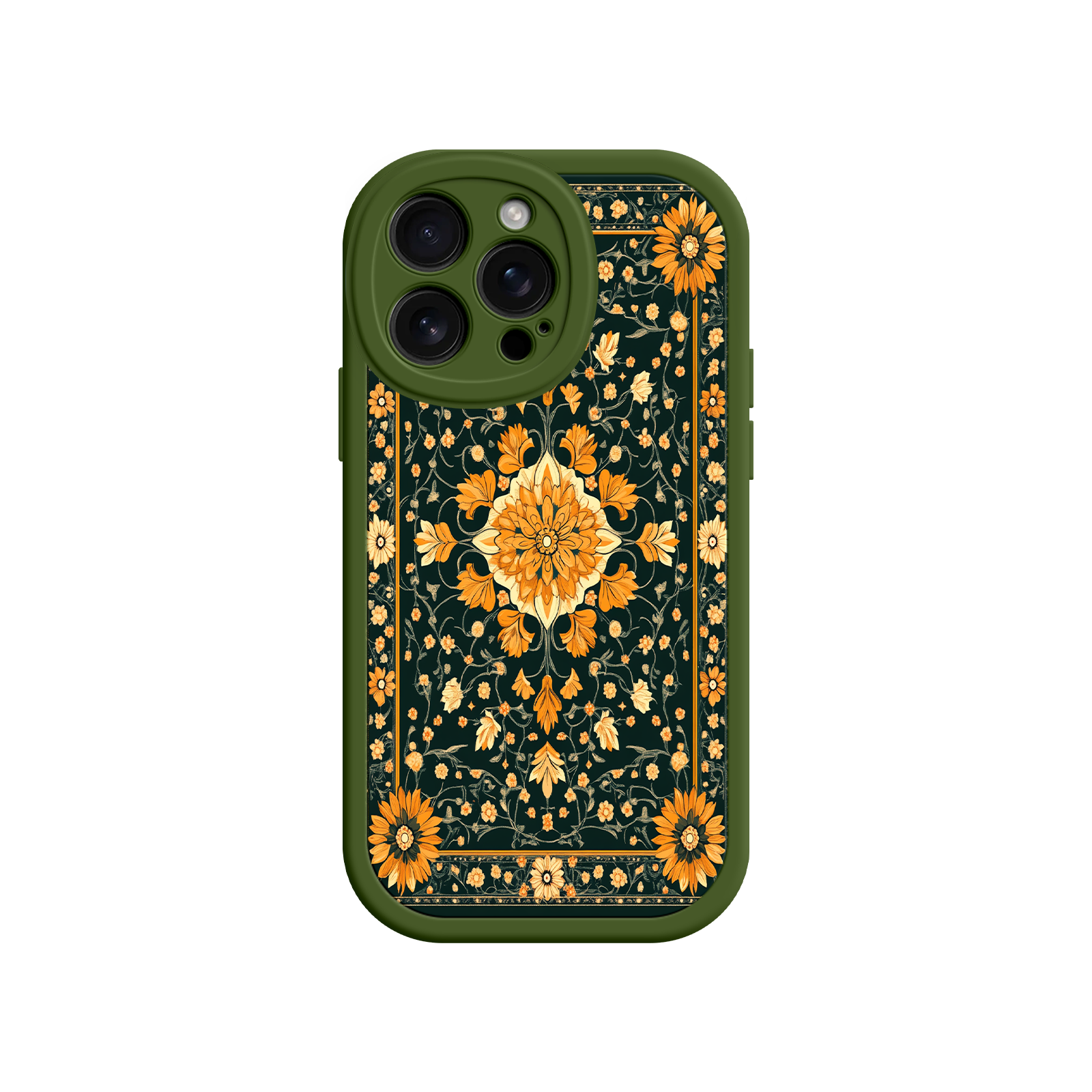 Ornate Floral iPhone 17 Case – Baroque Vintage Pattern Protective Cover for iPhone 16 Pro / Max
