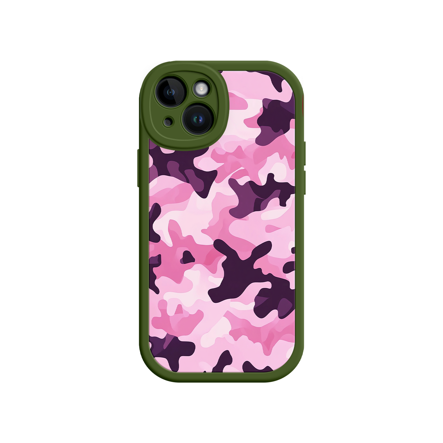 #MC0030 Factory Wholesale Pink Camo iPhone 17 Case – Camouflage, Feminine Style, Protective Phone Cover