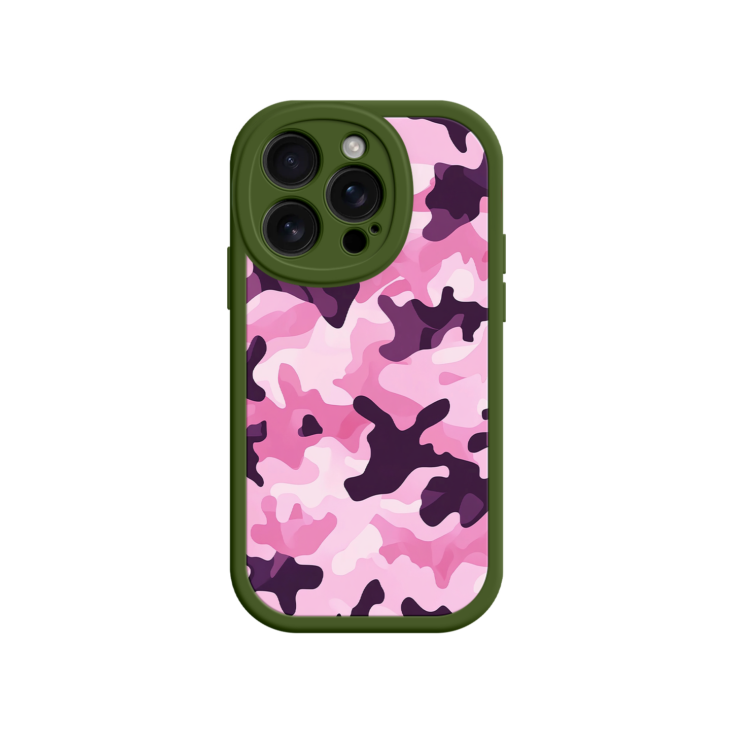 #MC0030 Factory Wholesale Pink Camo iPhone 17 Case – Camouflage, Feminine Style, Protective Phone Cover