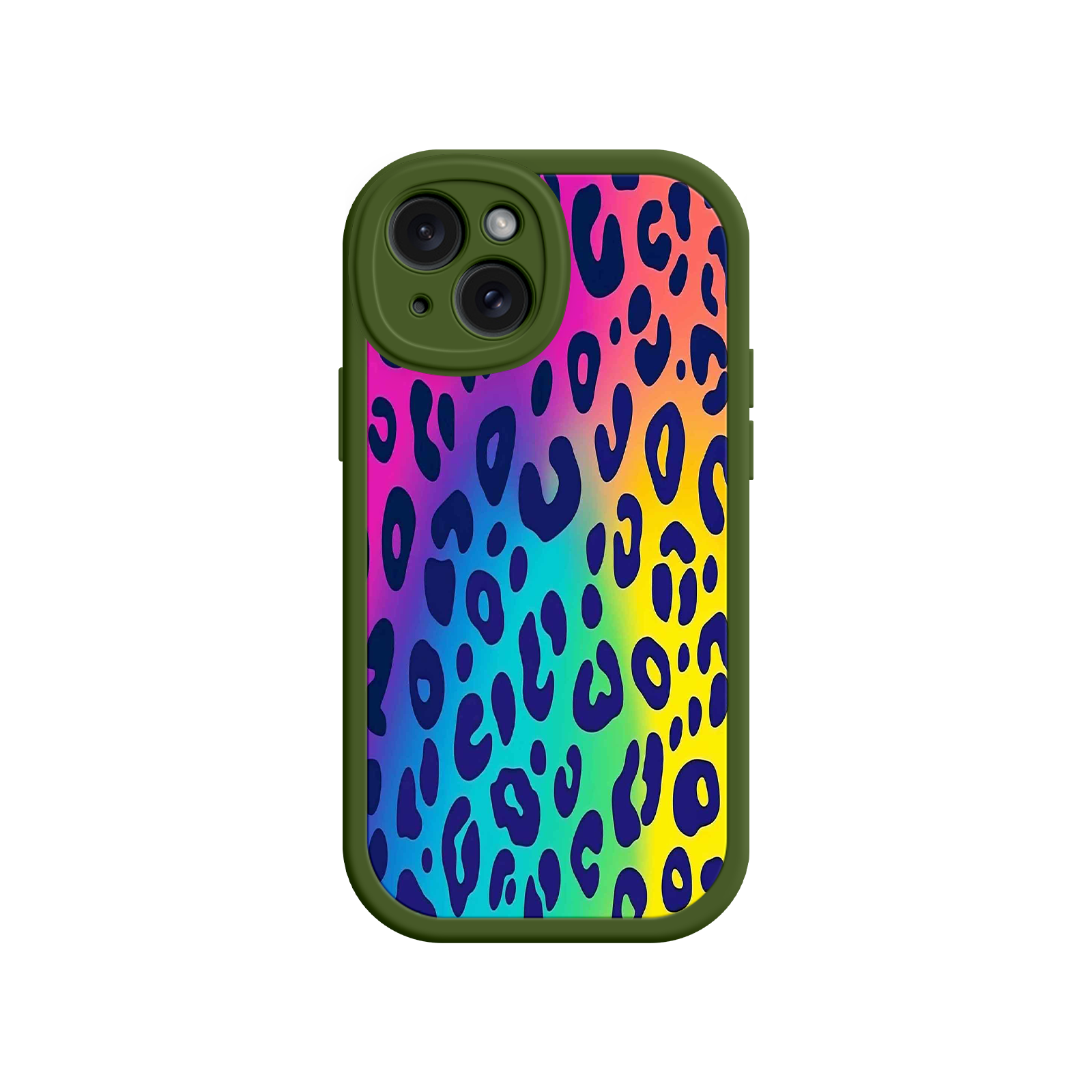 Rainbow Leopard Print iPhone 17 Case – Vibrant Gradient Leopard Pattern, Colorful Animal Print Design, Trendy Animal Print Phone Cover