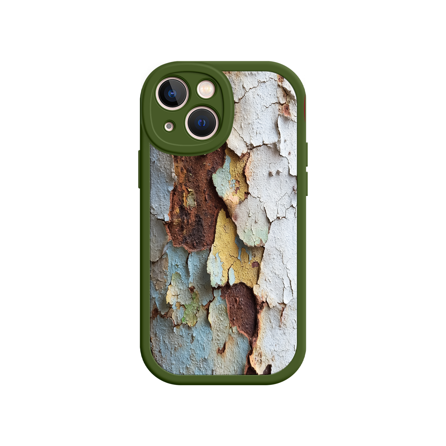 #MC0021 Factory Wholesale Rustic Patina Phone Case – Vintage Peeling Paint Design for iPhone 17