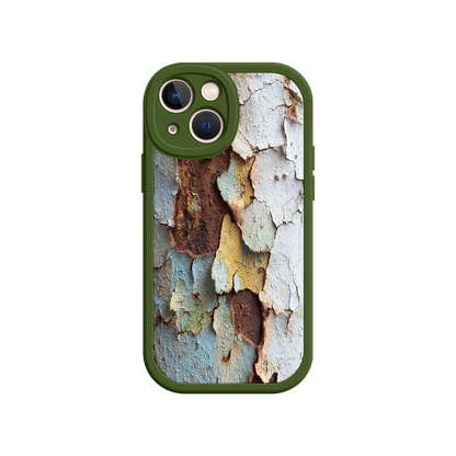 #MC0021 Factory Wholesale Rustic Patina Phone Case – Vintage Peeling Paint Design for iPhone 17