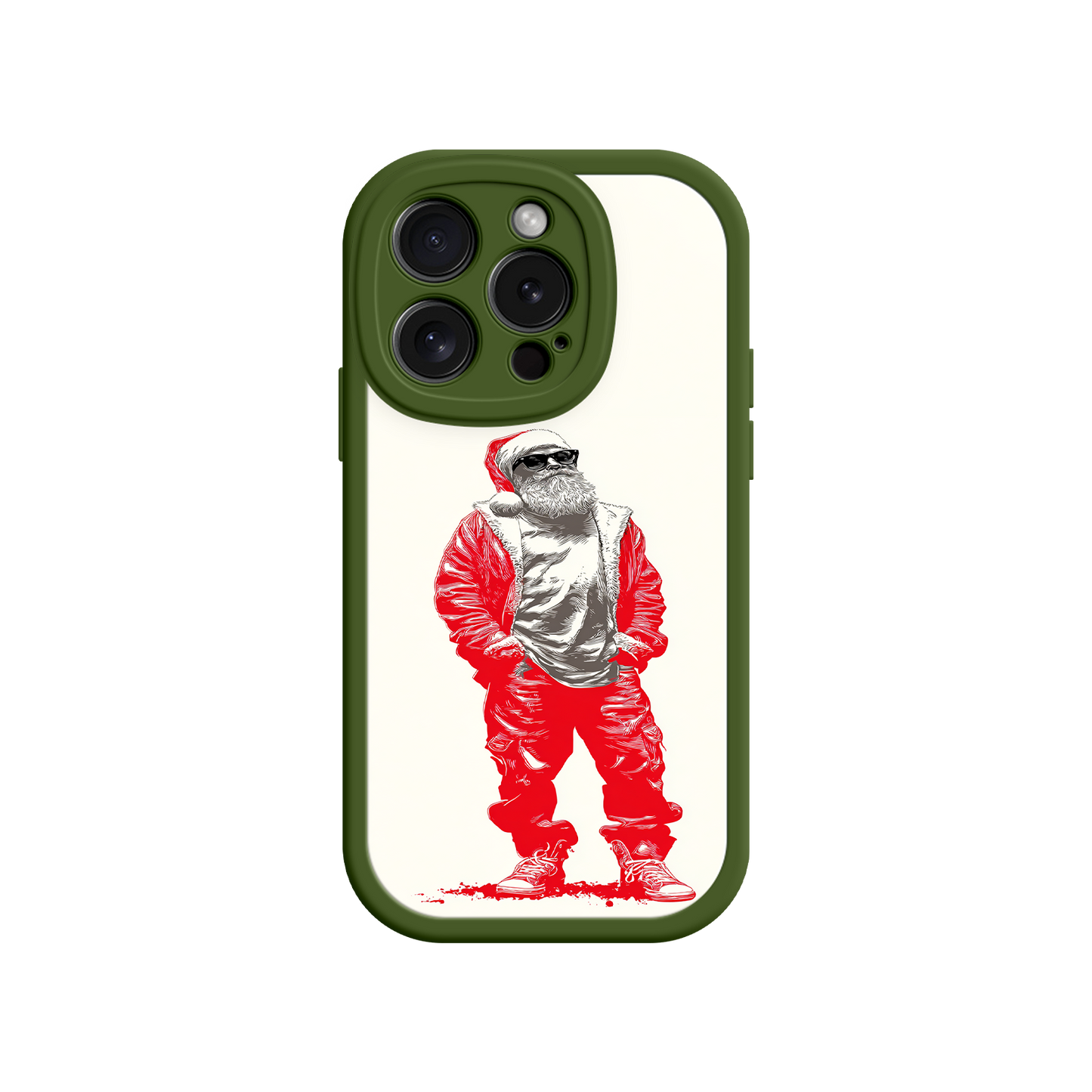 #MC0023 Factory Wholesale Urban Santa Street Style iphone 17 Case