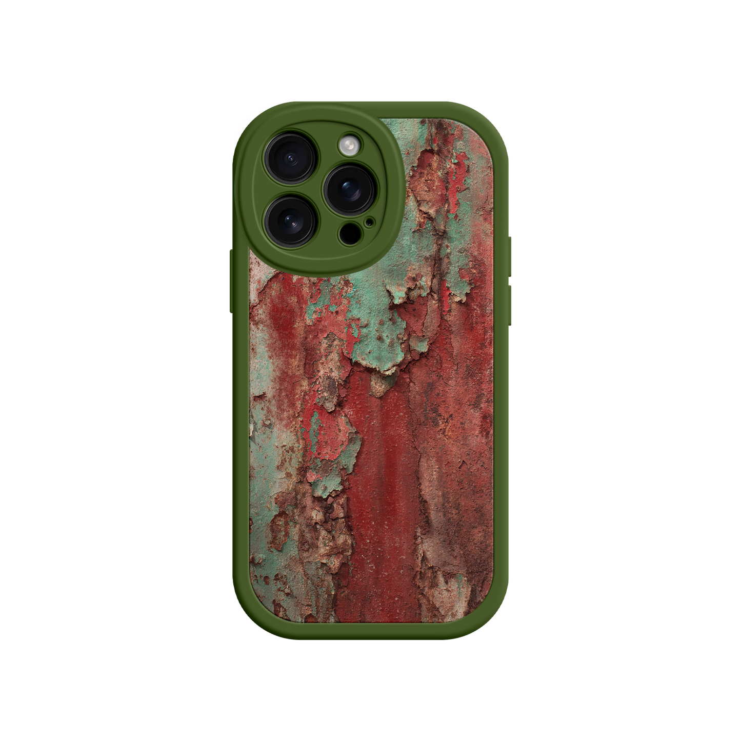 #MC0022 Factory Wholesale Rustic Metal Texture Phone Case – Vintage Industrial Style for iPhone 17