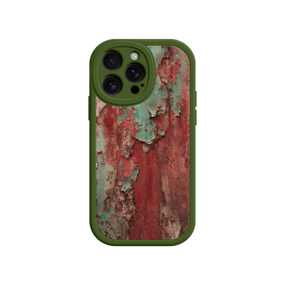 #MC0022 Factory Wholesale Rustic Metal Texture Phone Case – Vintage Industrial Style for iPhone 17