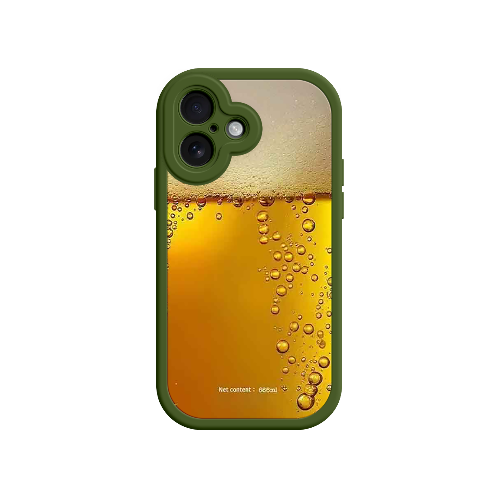 Funny Beer Glass Phone Case – Realistic Foam Design, Novelty Gift for Beer Lovers