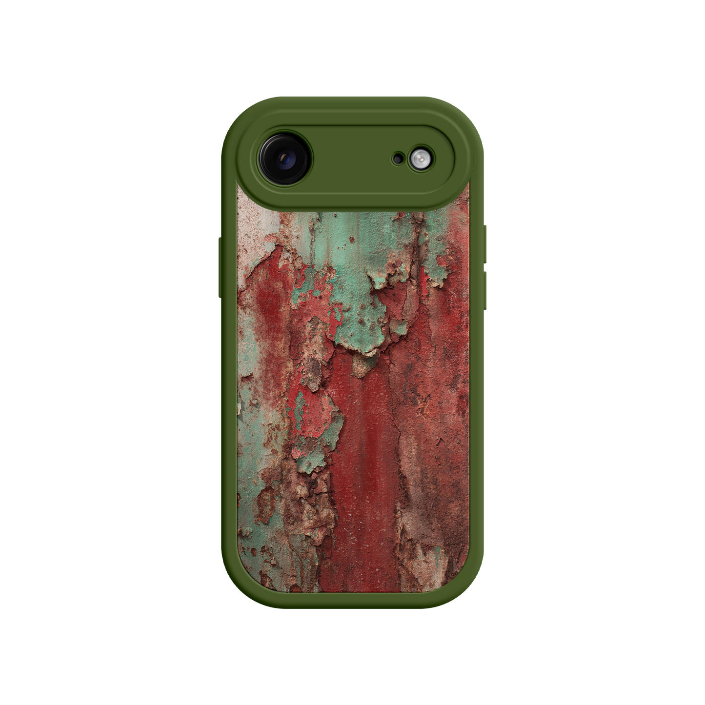 #MC0022 Factory Wholesale Rustic Metal Texture Phone Case – Vintage Industrial Style for iPhone 17