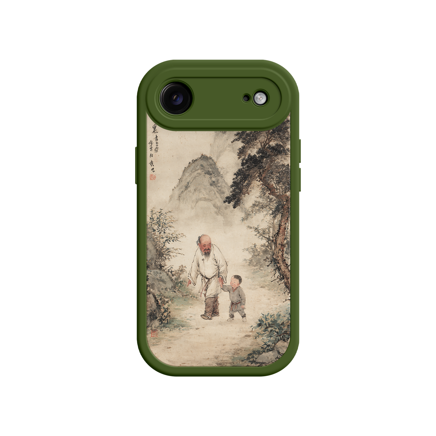 Cultural design phone case with Chinese brushwork