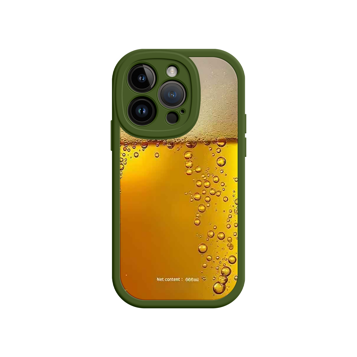 #MC0007 Factory Wholesale Funny Beer Glass Phone Case – Realistic Foam Design, Novelty Gift for Beer Lovers