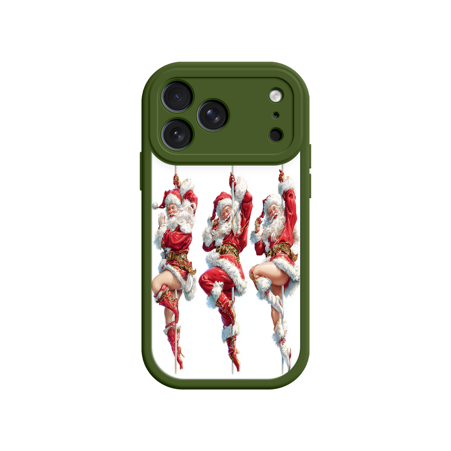 Holiday phone case with cheerful vintage design