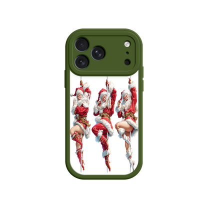 Holiday phone case with cheerful vintage design