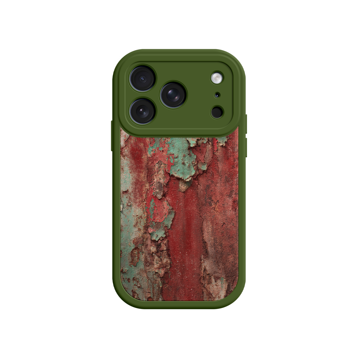 #MC0022 Factory Wholesale Rustic Metal Texture Phone Case – Vintage Industrial Style for iPhone 17