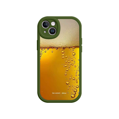 #MC0007 Factory Wholesale Funny Beer Glass Phone Case – Realistic Foam Design, Novelty Gift for Beer Lovers