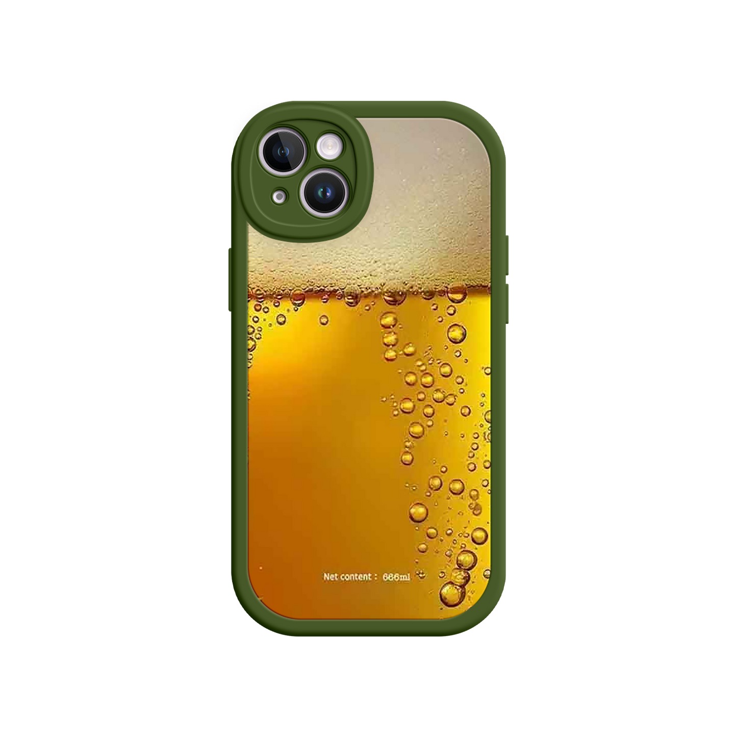 #MC0007 Factory Wholesale Funny Beer Glass Phone Case – Realistic Foam Design, Novelty Gift for Beer Lovers