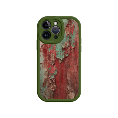 #MC0022 Factory Wholesale Rustic Metal Texture Phone Case – Vintage Industrial Style for iPhone 17
