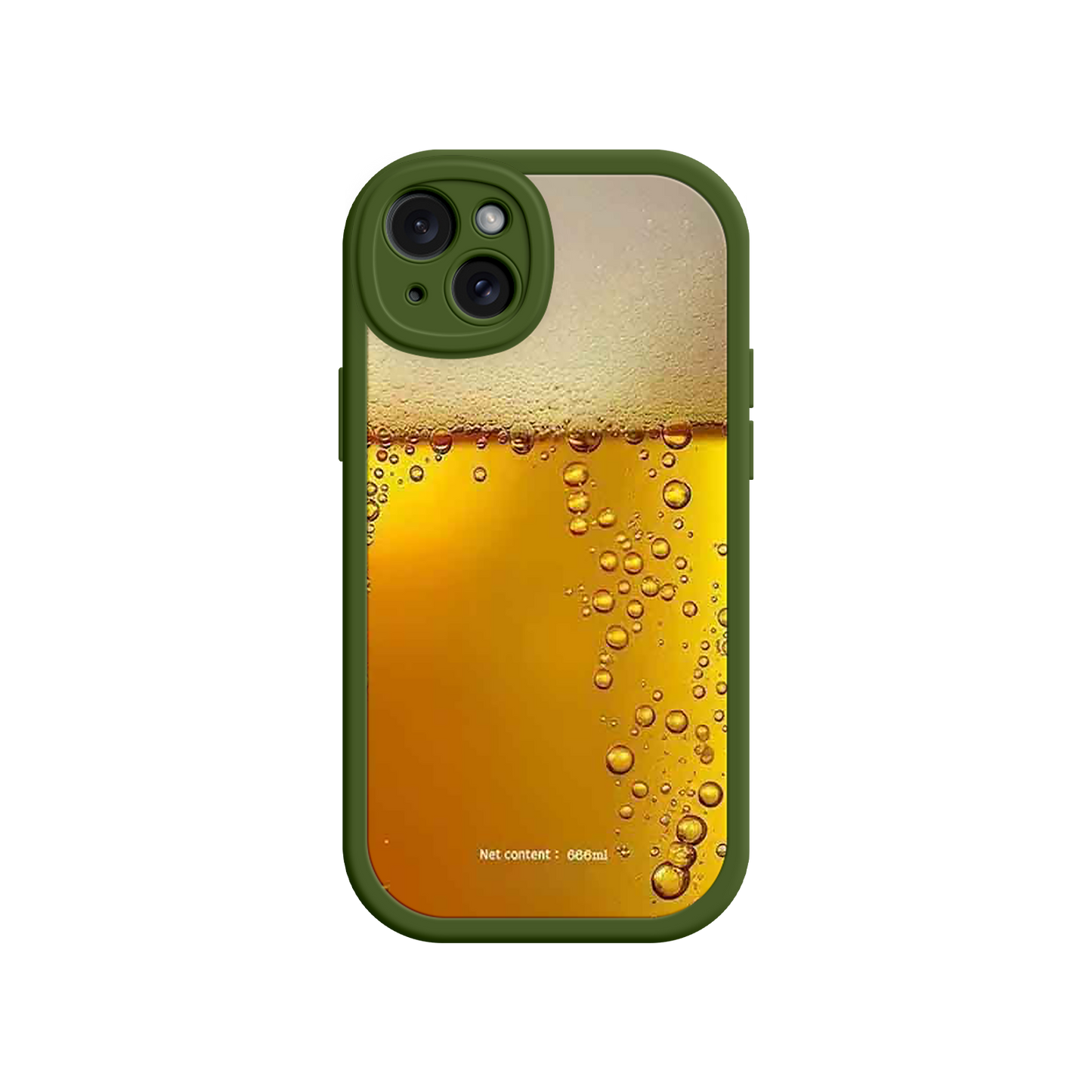 #MC0007 Factory Wholesale Funny Beer Glass Phone Case – Realistic Foam Design, Novelty Gift for Beer Lovers