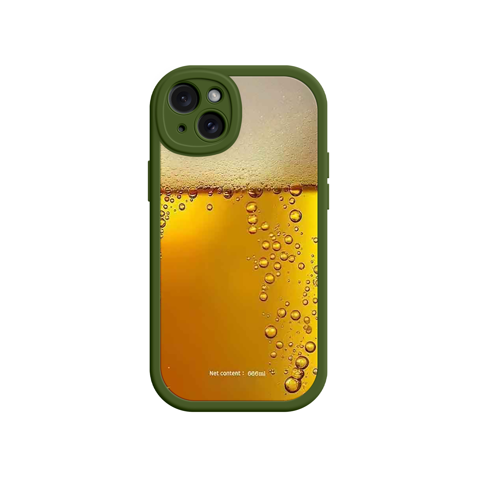 Funny Beer Glass Phone Case – Realistic Foam Design, Novelty Gift for Beer Lovers