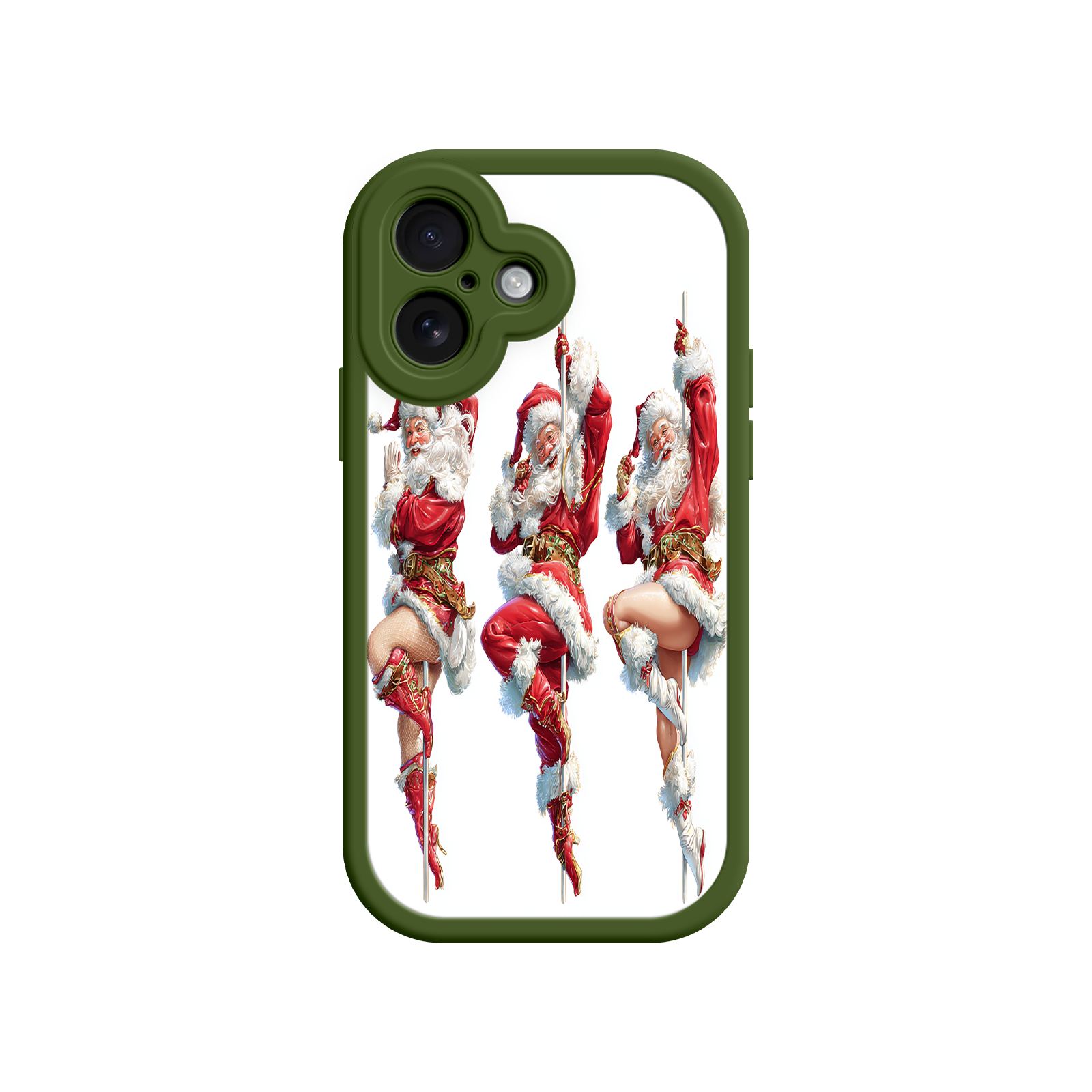 Santa dancer phone case for holiday celebrations
