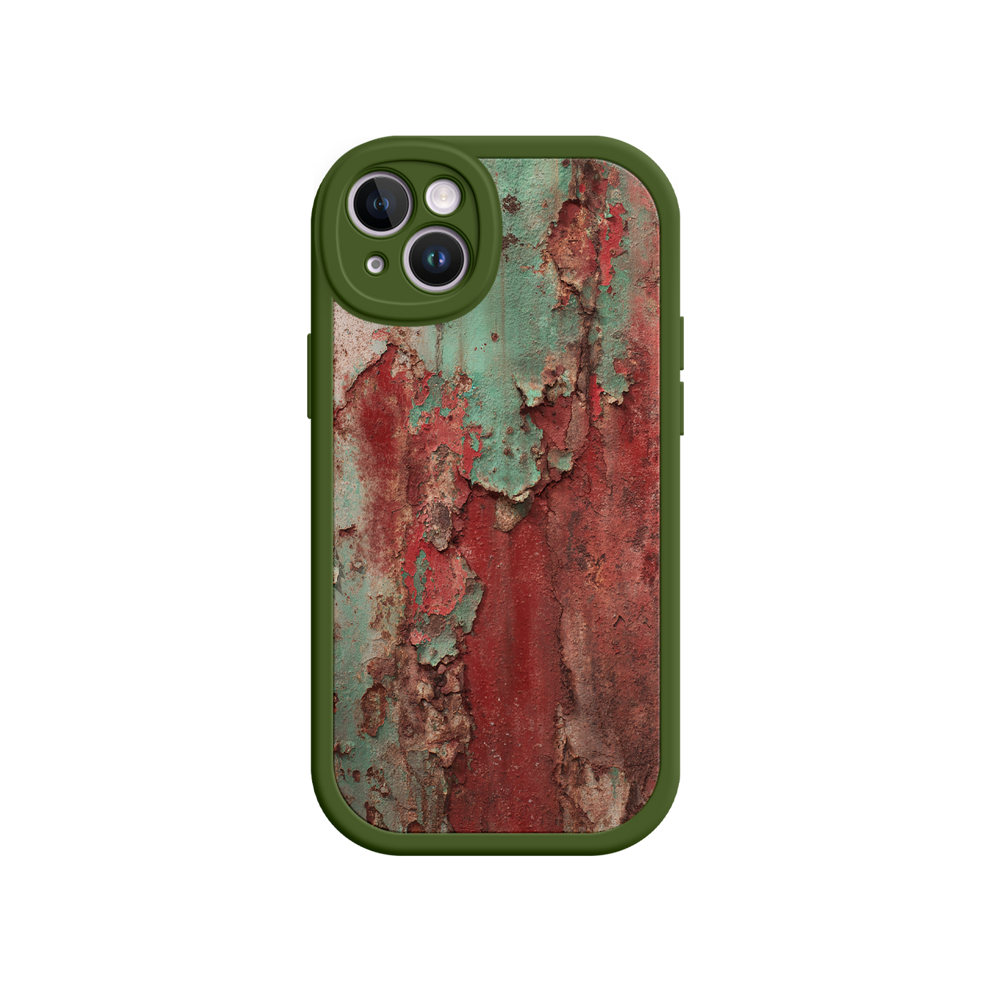 #MC0022 Factory Wholesale Rustic Metal Texture Phone Case – Vintage Industrial Style for iPhone 17