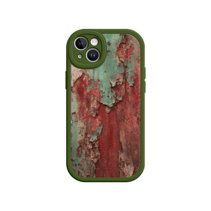 #MC0022 Factory Wholesale Rustic Metal Texture Phone Case – Vintage Industrial Style for iPhone 17