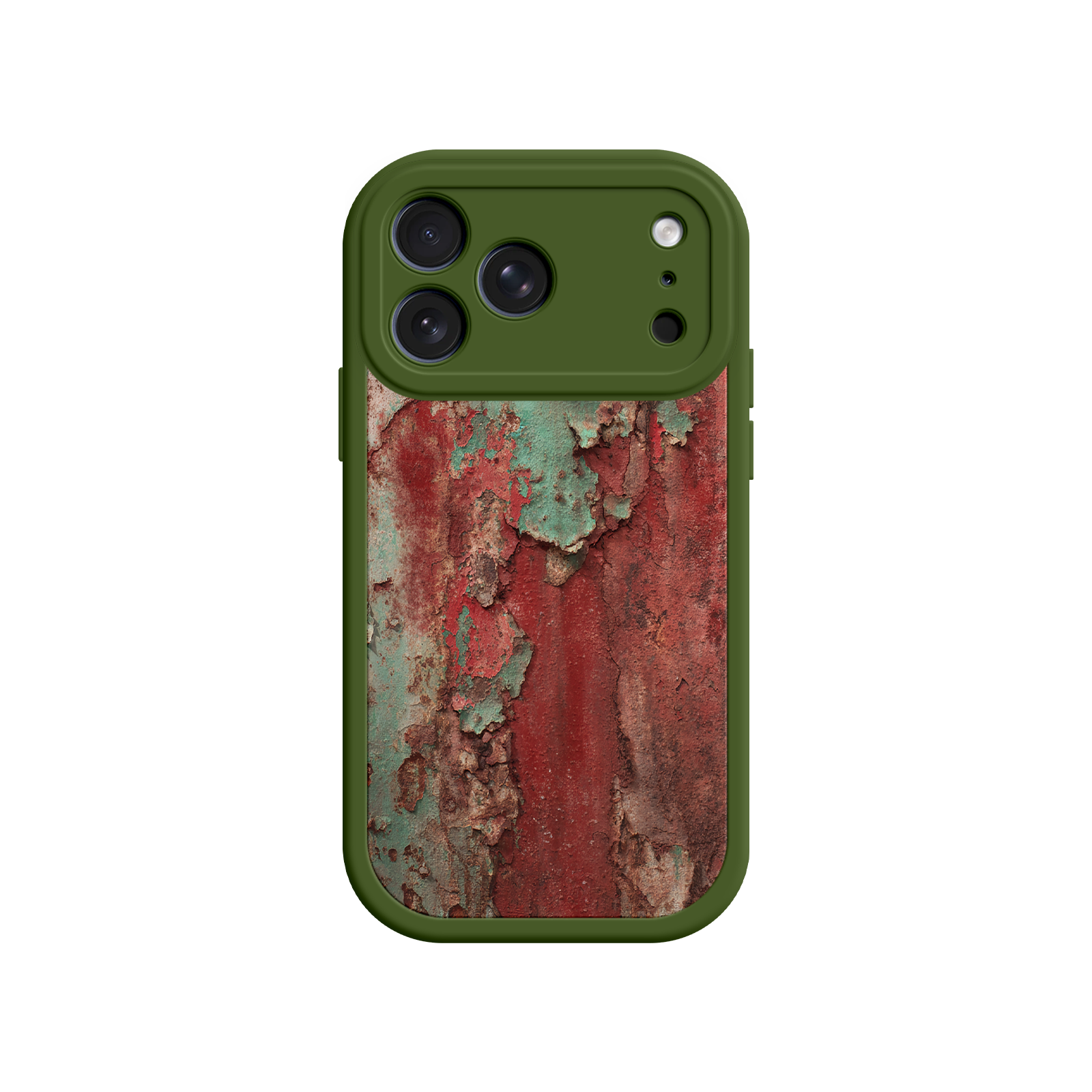 Rustic Metal Texture Phone Case – Vintage Industrial Style for iPhone 17