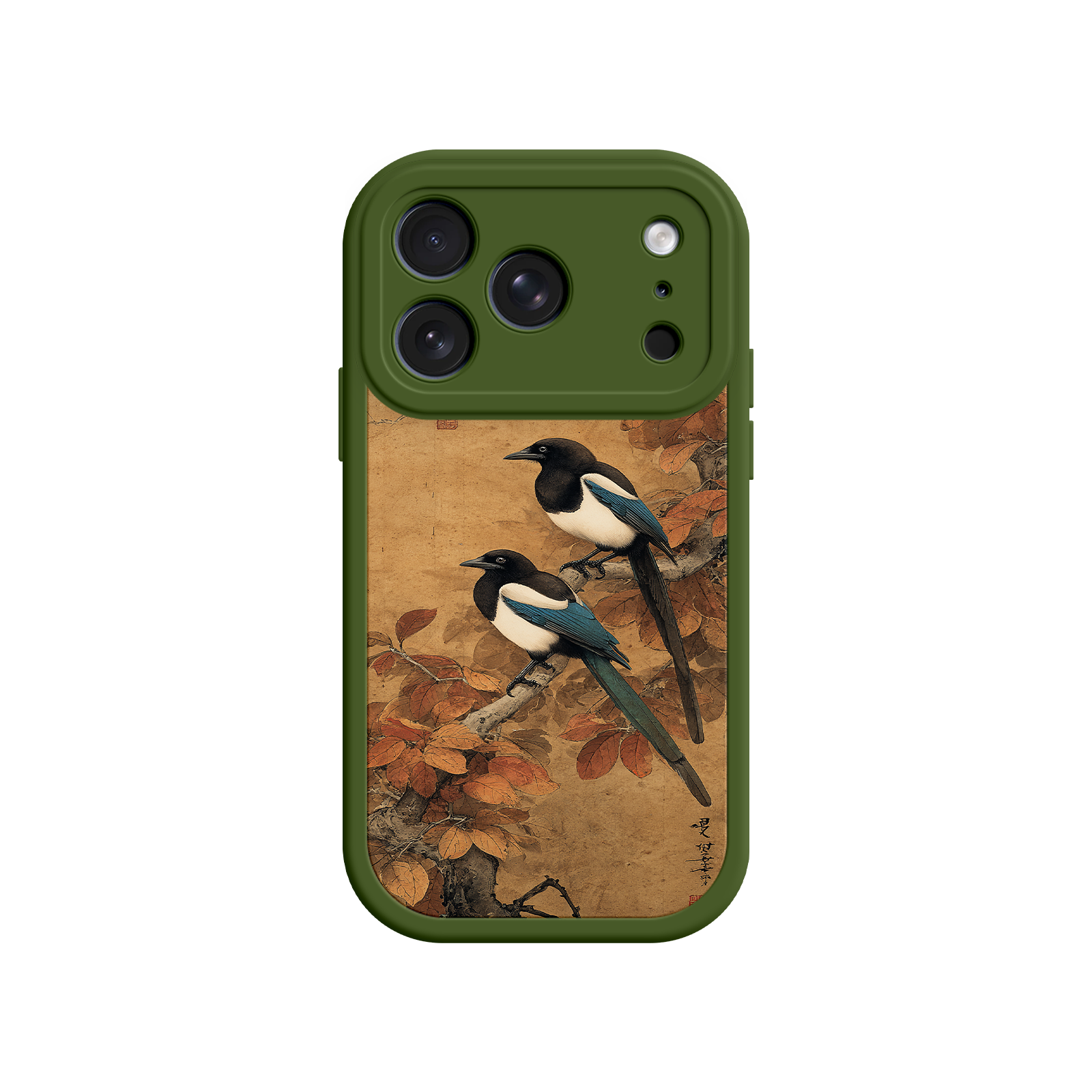 Scroll-style phone case for aesthetic photography