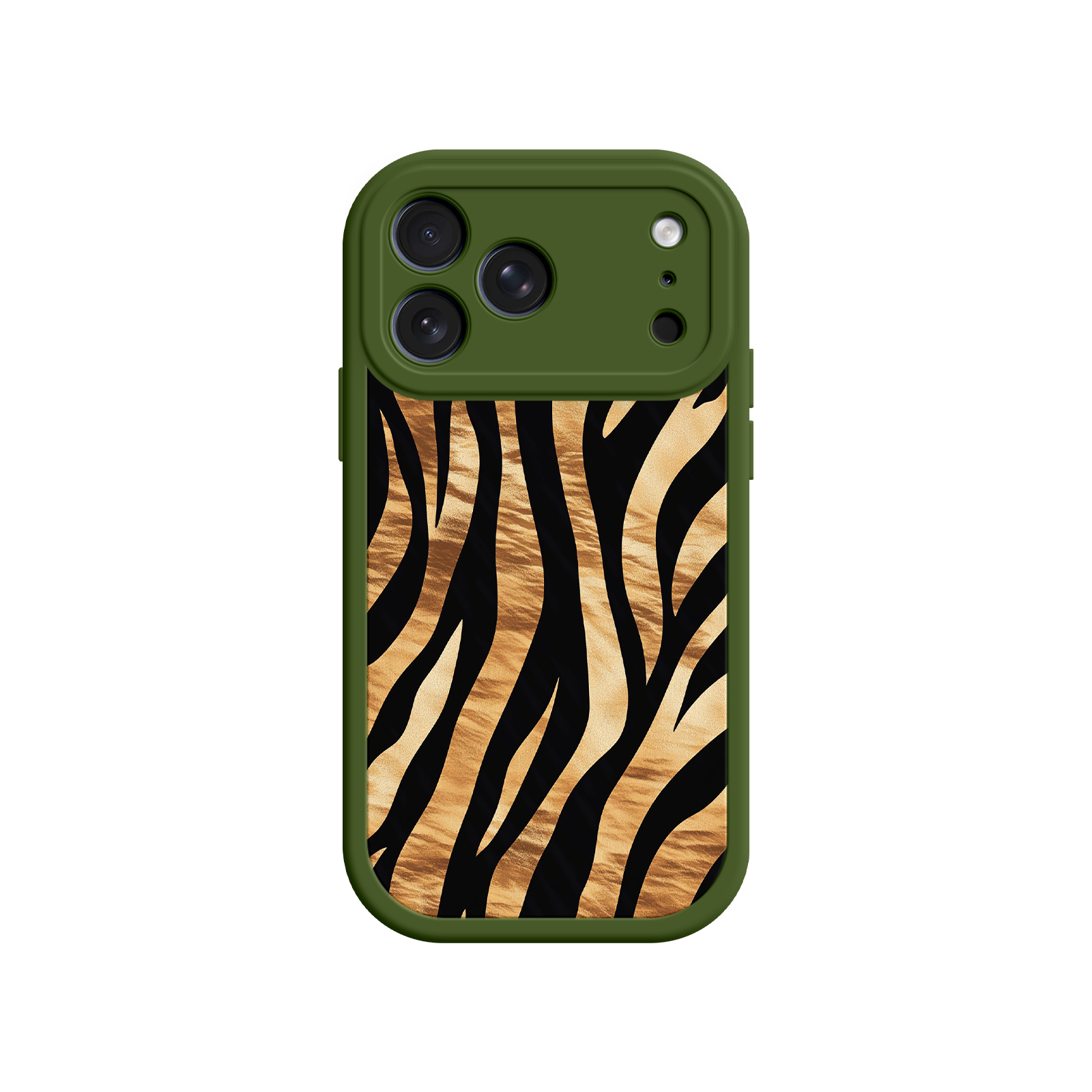 Chic phone case with tiger-inspired design