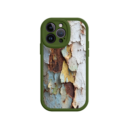 #MC0021 Factory Wholesale Rustic Patina Phone Case – Vintage Peeling Paint Design for iPhone 17
