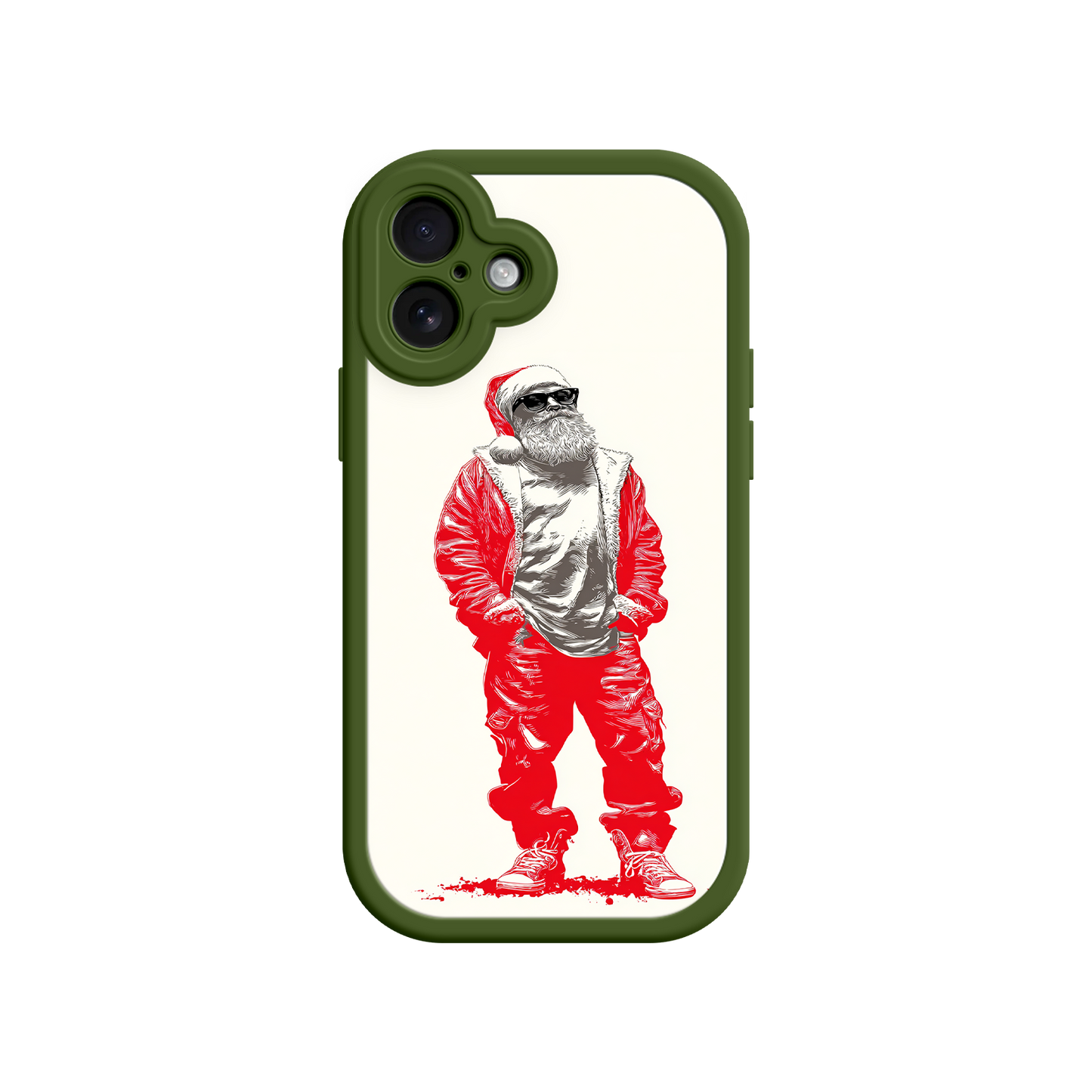 #MC0023 Factory Wholesale Urban Santa Street Style iphone 17 Case