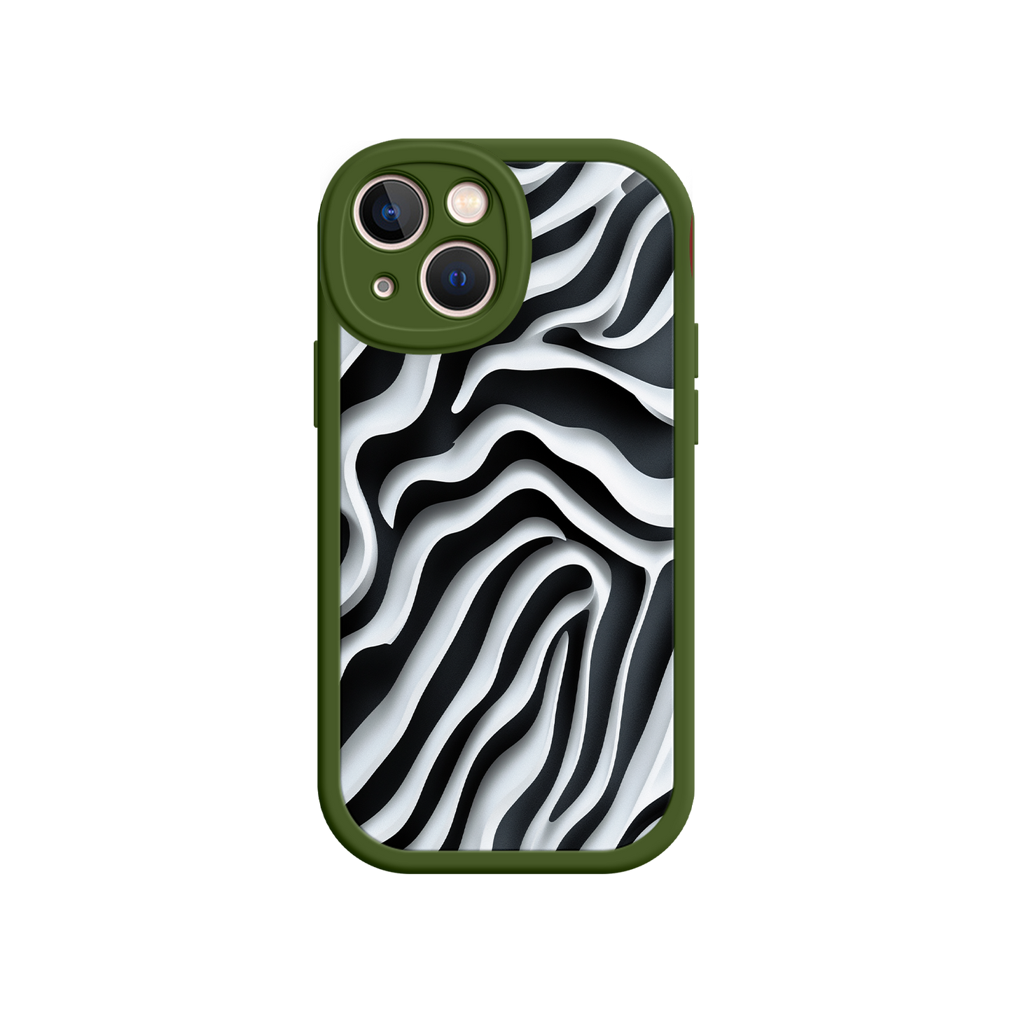 #MC0040 Factory Wholesale Zebra Pattern iPhone 17 Case – Black & White Protective Cover for iPhone 16 Pro / Max