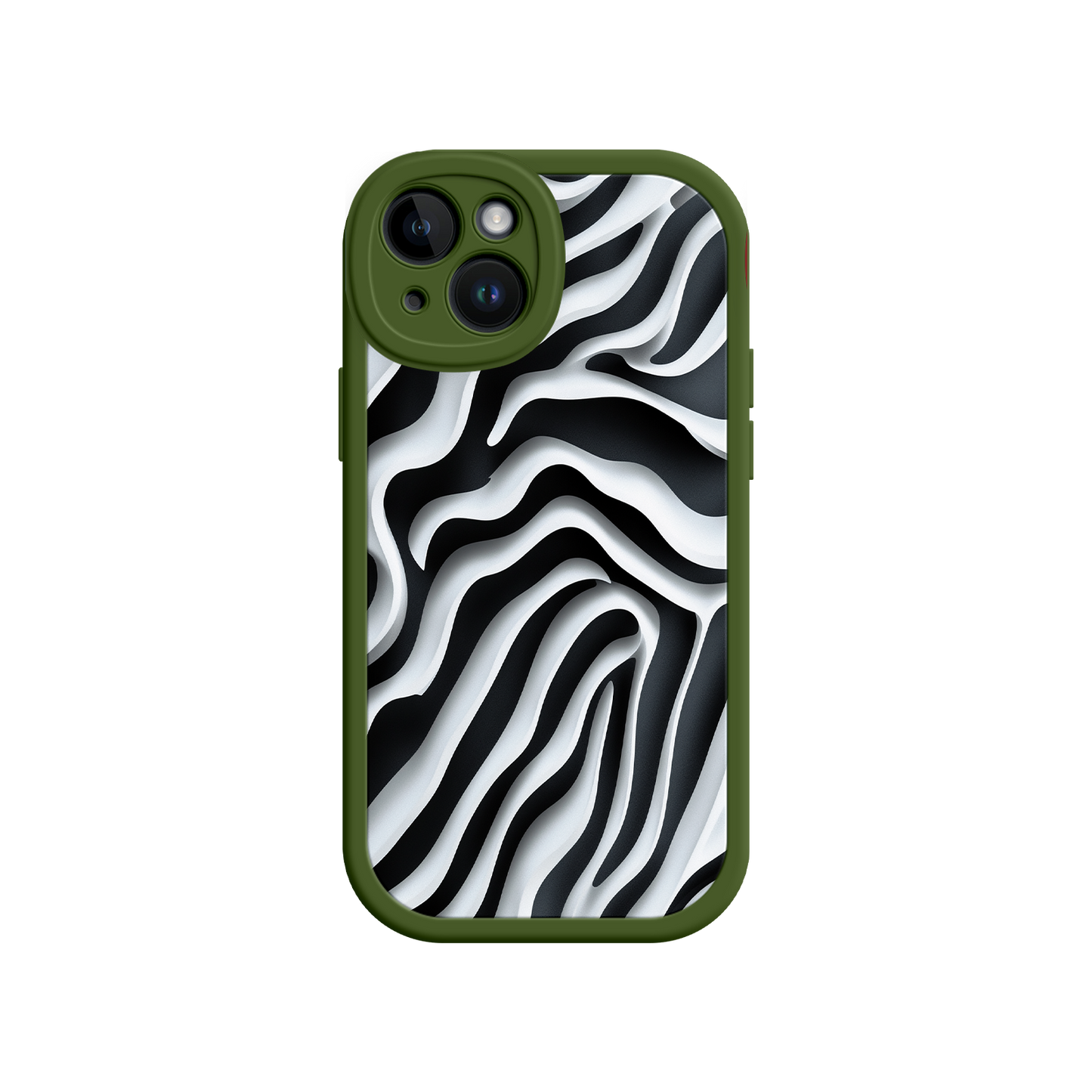 #MC0040 Factory Wholesale Zebra Pattern iPhone 17 Case – Black & White Protective Cover for iPhone 16 Pro / Max