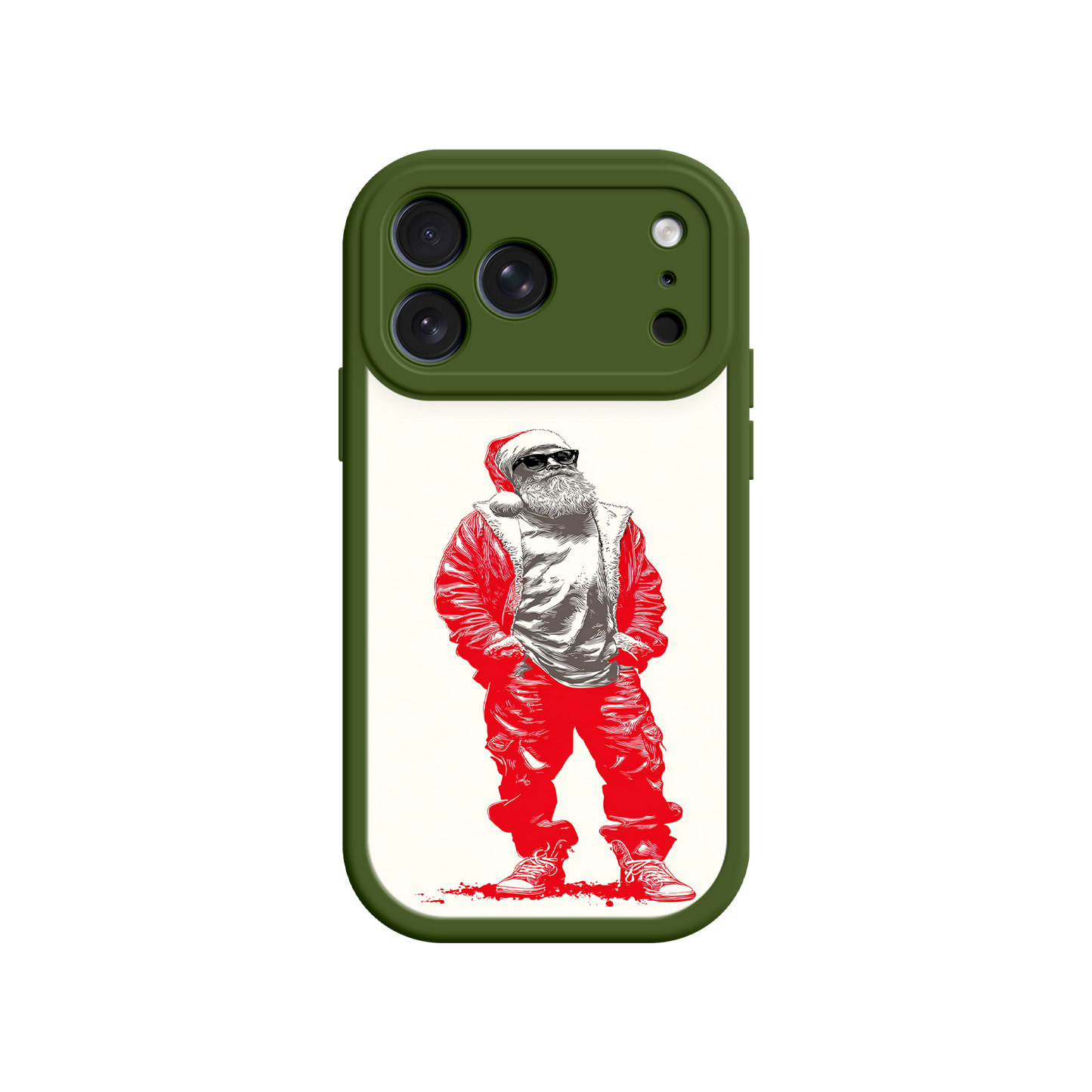 Stylish Santa phone cover for holiday season