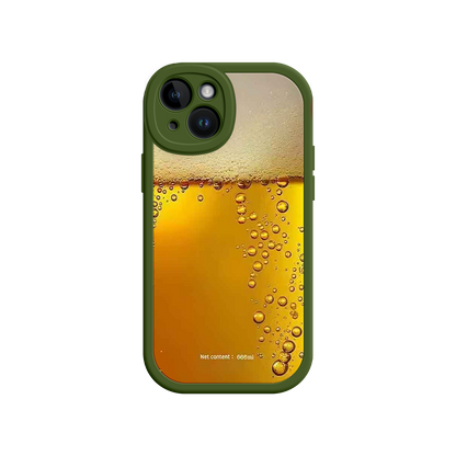 #MC0007 Factory Wholesale Funny Beer Glass Phone Case – Realistic Foam Design, Novelty Gift for Beer Lovers