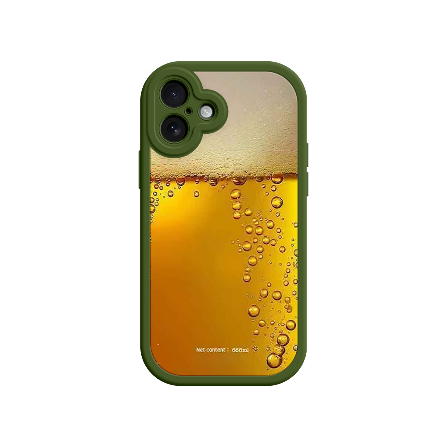 #MC0007 Factory Wholesale Funny Beer Glass Phone Case – Realistic Foam Design, Novelty Gift for Beer Lovers