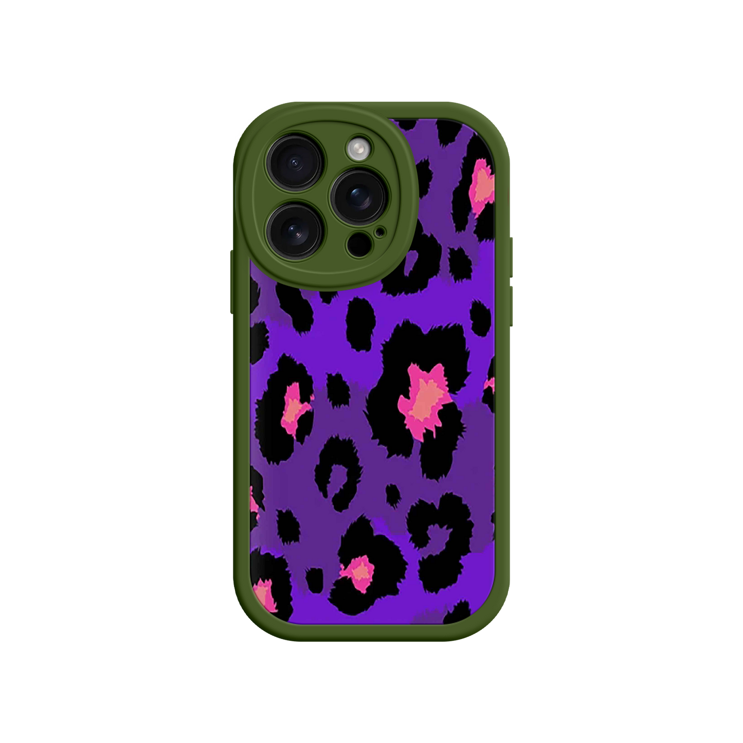 #MC0025 Factory Wholesale Purple Leopard Print iPhone 17 Case – Trendy Animal Print, Protective Fashion Cover, Bold & Stylish Design