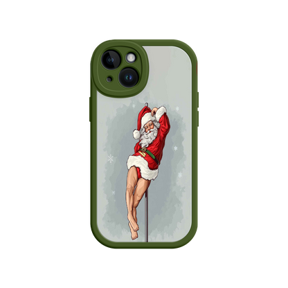 #MC0038 Factory Wholesale Pole Dancing Santa Claus iPhone 17 Case – Funny Christmas Art, Cheeky Holiday Design, Festive Adult Humor