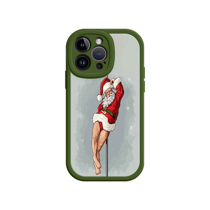 #MC0038 Factory Wholesale Pole Dancing Santa Claus iPhone 17 Case – Funny Christmas Art, Cheeky Holiday Design, Festive Adult Humor