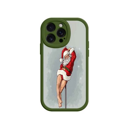 #MC0038 Factory Wholesale Pole Dancing Santa Claus iPhone 17 Case – Funny Christmas Art, Cheeky Holiday Design, Festive Adult Humor