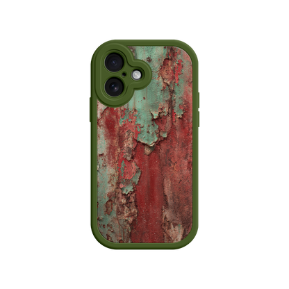 #MC0022 Factory Wholesale Rustic Metal Texture Phone Case – Vintage Industrial Style for iPhone 17