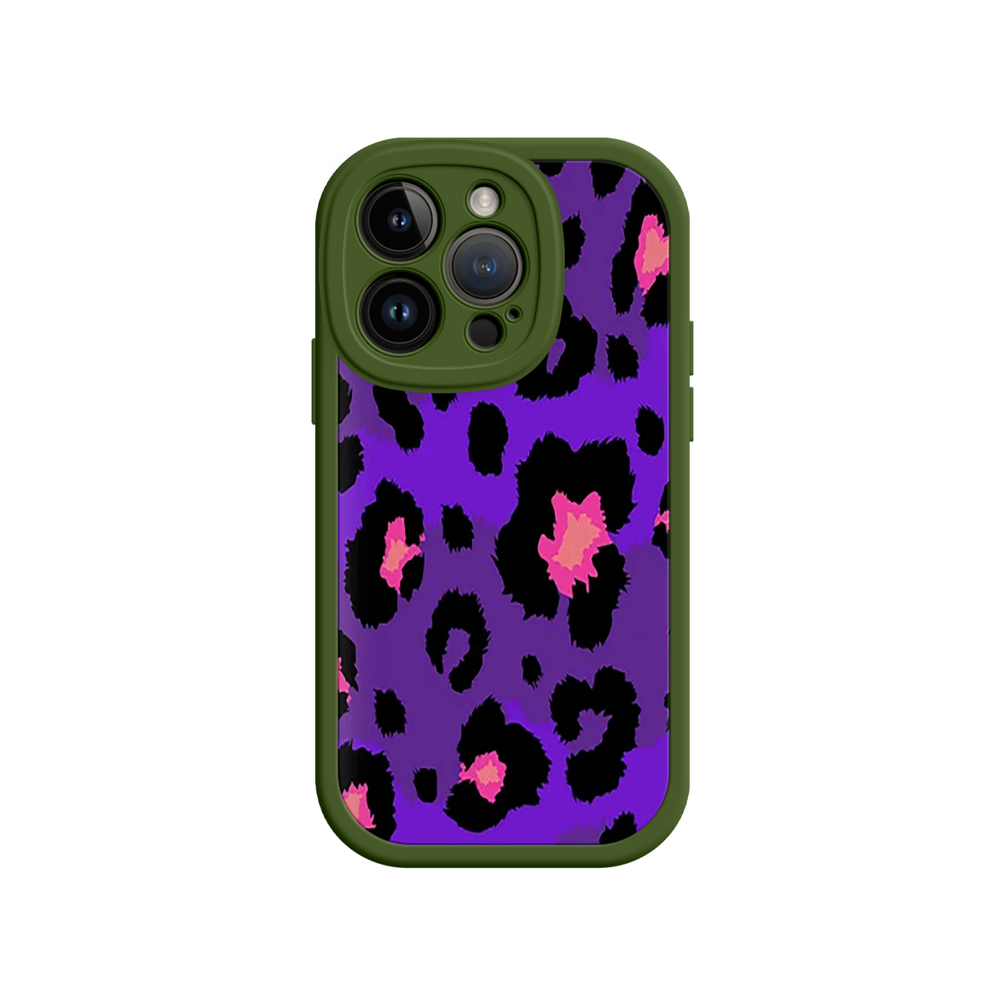 #MC0025 Factory Wholesale Purple Leopard Print iPhone 17 Case – Trendy Animal Print, Protective Fashion Cover, Bold & Stylish Design