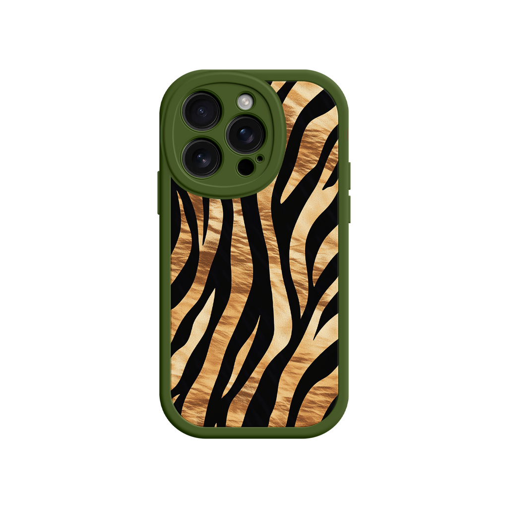 Fashion iPhone case with tiger stripe detail