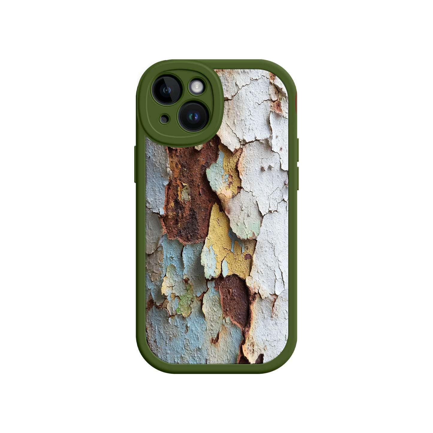 #MC0021 Factory Wholesale Rustic Patina Phone Case – Vintage Peeling Paint Design for iPhone 17