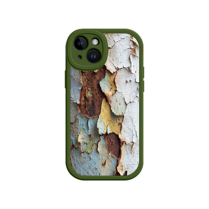 #MC0021 Factory Wholesale Rustic Patina Phone Case – Vintage Peeling Paint Design for iPhone 17