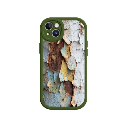 #MC0021 Factory Wholesale Rustic Patina Phone Case – Vintage Peeling Paint Design for iPhone 17