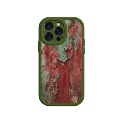 #MC0022 Factory Wholesale Rustic Metal Texture Phone Case – Vintage Industrial Style for iPhone 17