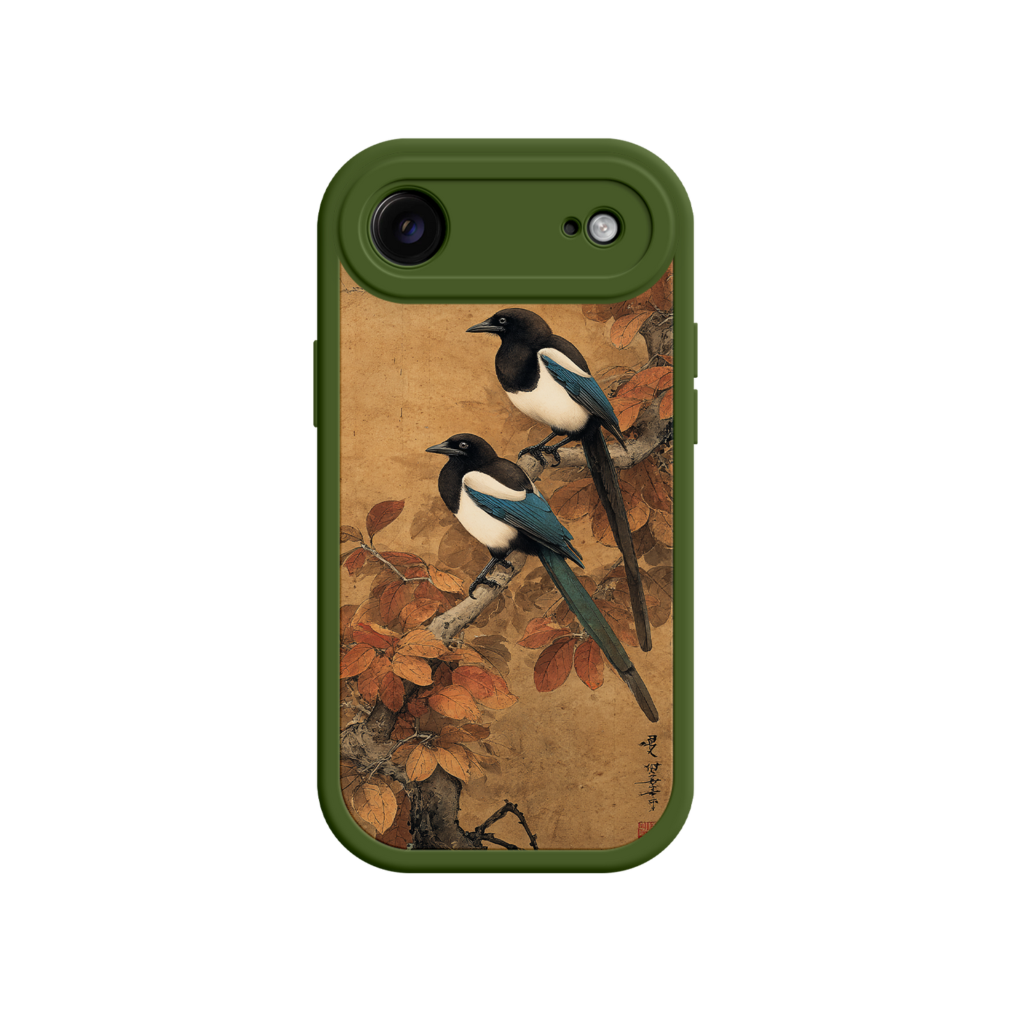 Cultural phone case with artistic composition