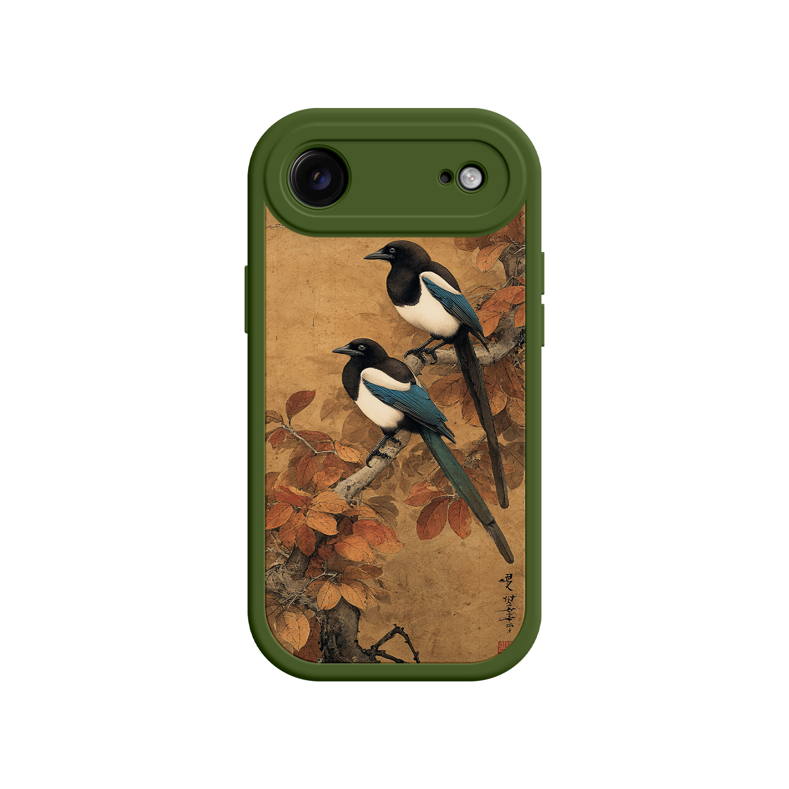 Cultural phone case with artistic composition