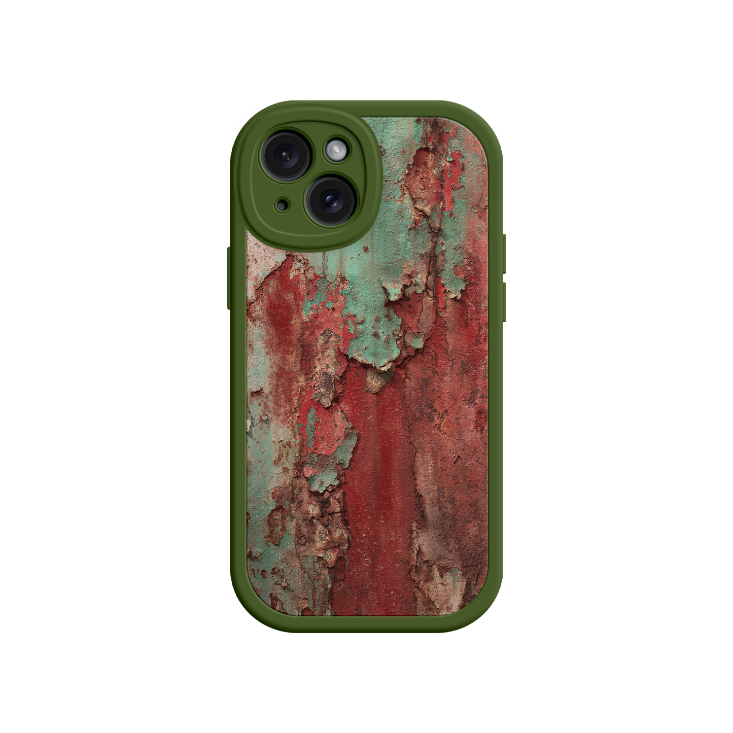 #MC0022 Factory Wholesale Rustic Metal Texture Phone Case – Vintage Industrial Style for iPhone 17