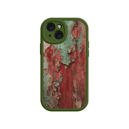 #MC0022 Factory Wholesale Rustic Metal Texture Phone Case – Vintage Industrial Style for iPhone 17